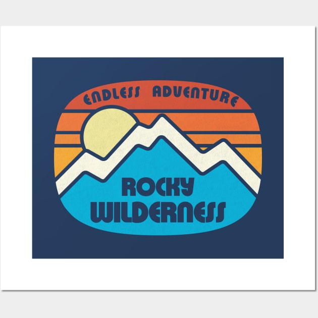 Rocky Mountain Silhouettes Wall Art by Tees For UR DAY